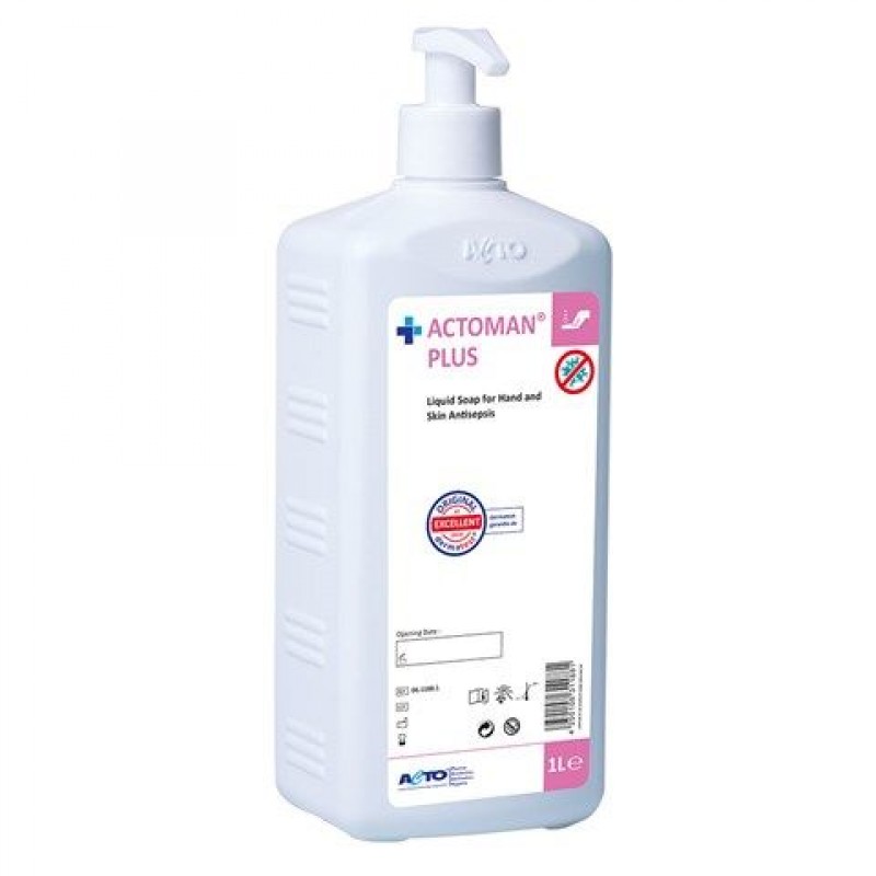 ACTOMAN® PLUS 1L | %4 Klorheksidin | El ve Cilt Antiseptiği için Sıvı Sabun